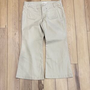 Levi’s Beige Wide Leg Cropped Jeans for Women